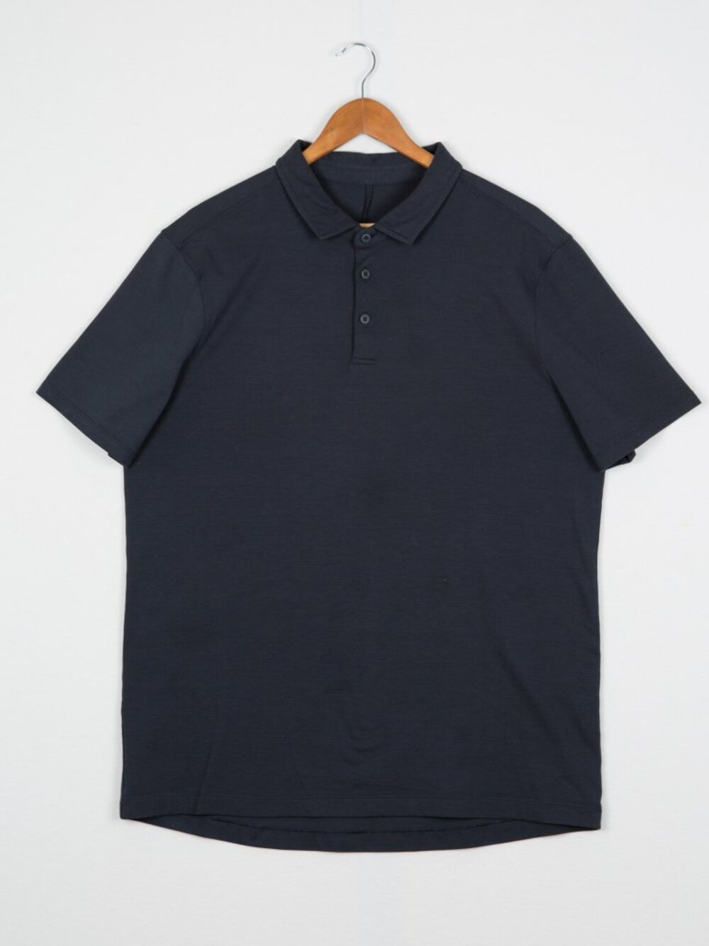 Lululemon Evolution Short Sleeve Polo Club Blue Stretch Golf Large L